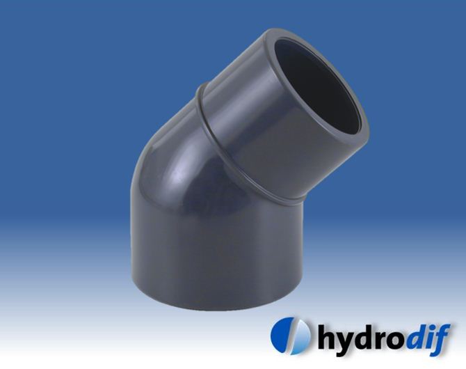 PVC Reducing Elbow 45' Geoquip Water Solutions