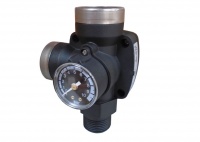 T-KIT Universal 3 Way Fitting with Non Return Valve & Pressure Gauge